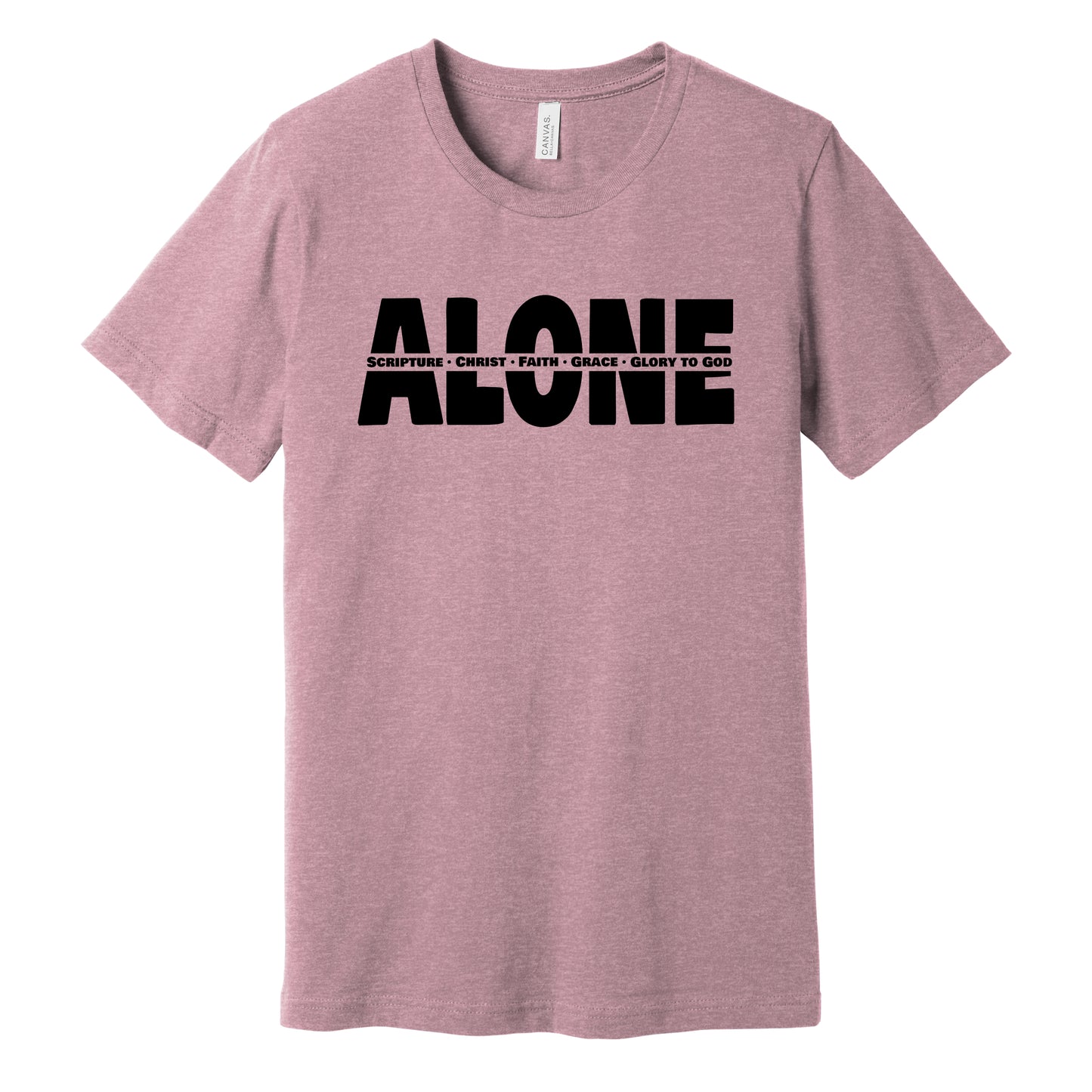 T-Shirt: Alone - Five Solas