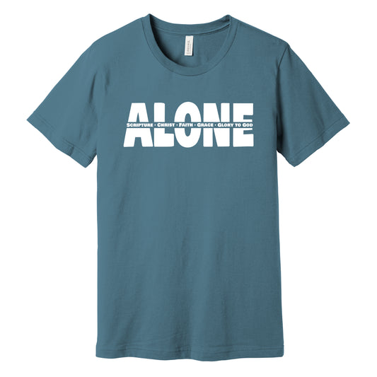 T-Shirt: Alone - Five Solas