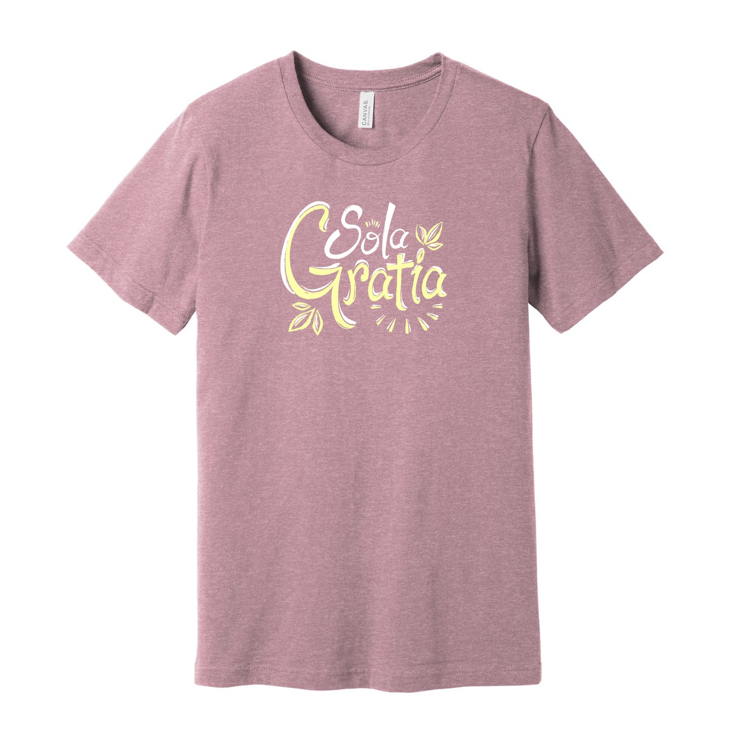 T-Shirt: Sola Gratia (Orchid)