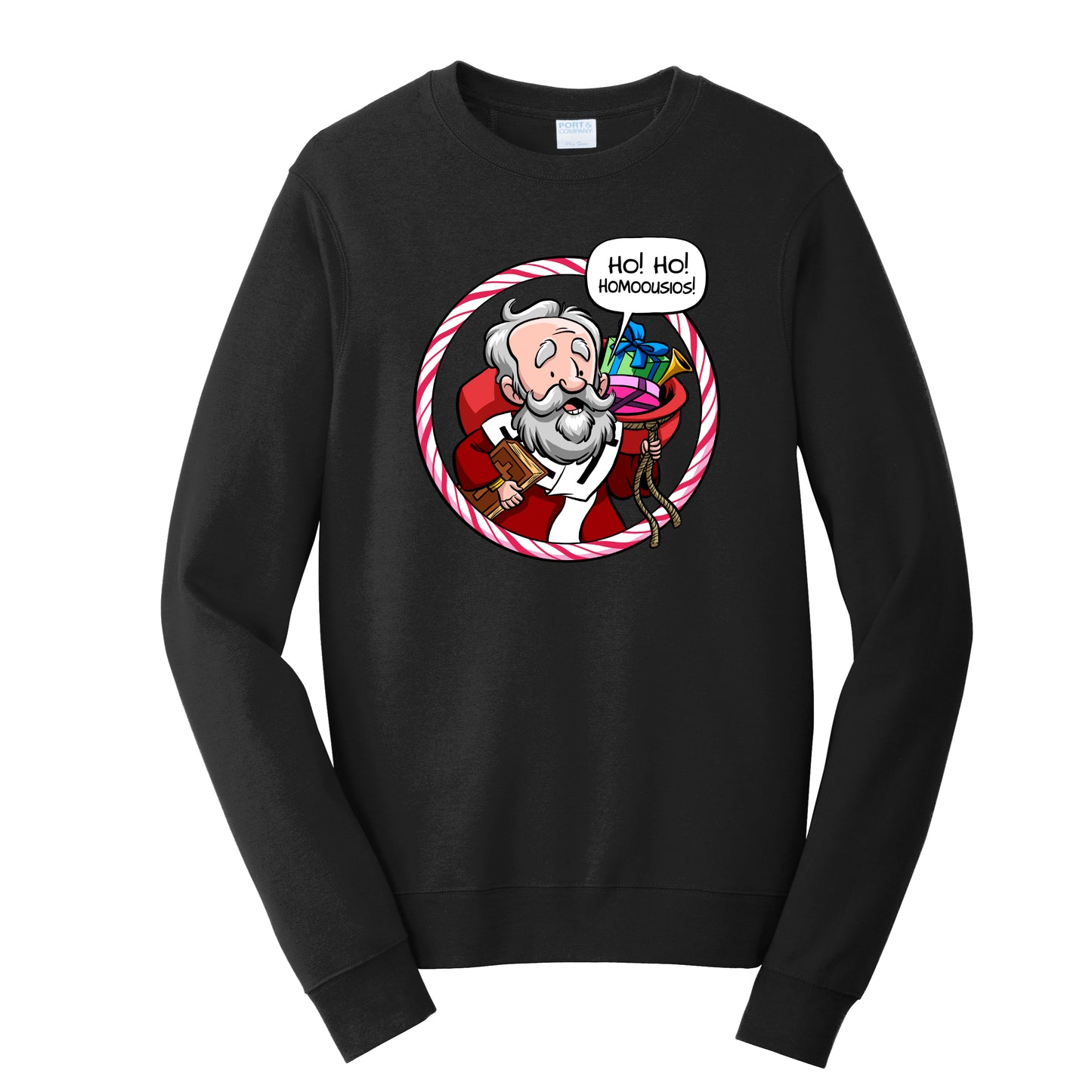 Crewneck: Ho! Ho! Homoousios! (St. Nick)