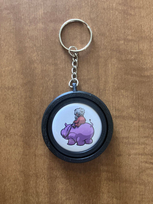 DISCOUNTED - Rotating Keychain Charm: Augustine of Hippo (too small)