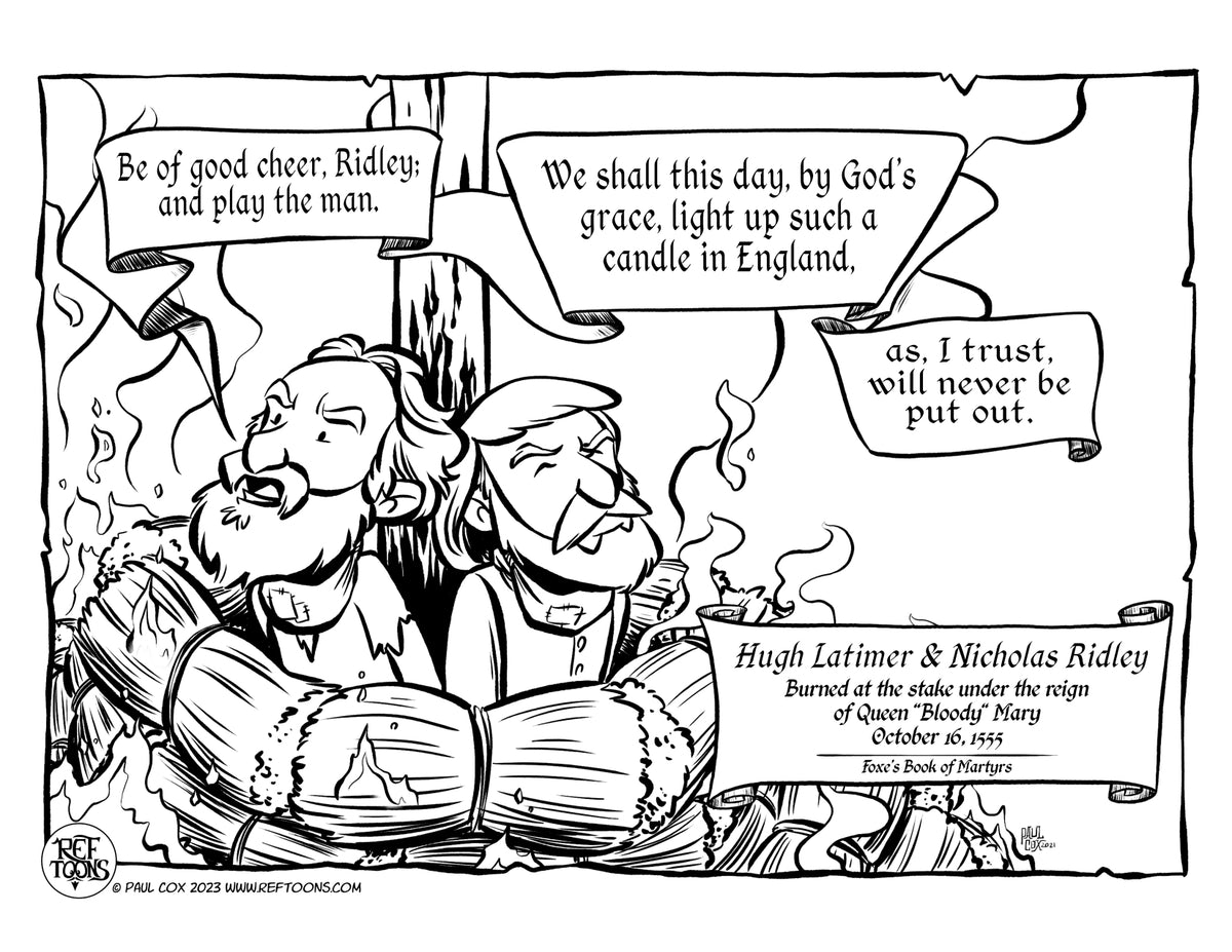 Oxford Martyrs Coloring Page PDF