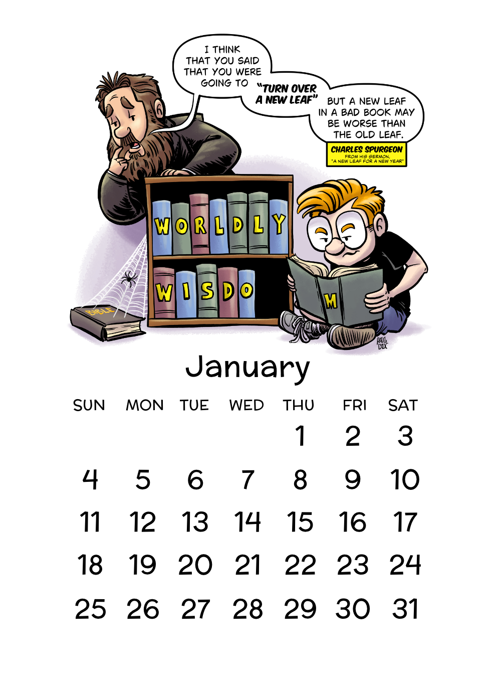 2026 RefToons 12 Month DESK Calendar