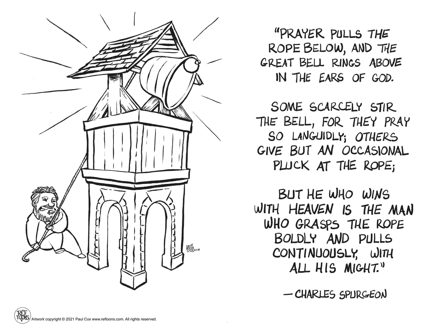 Charles Spurgeon - Bell Coloring Page