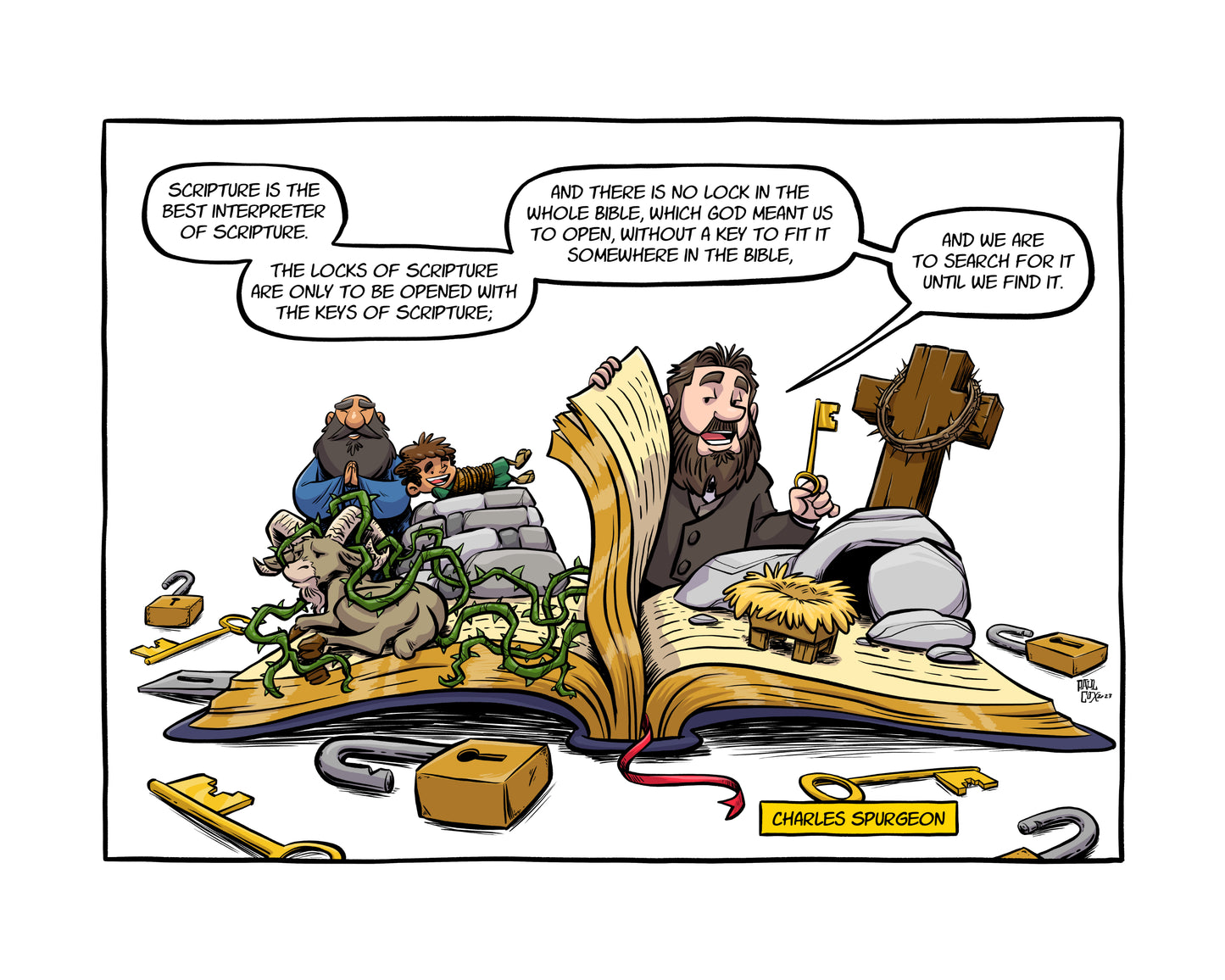 PRINT: Charles Spurgeon Scripture Keys