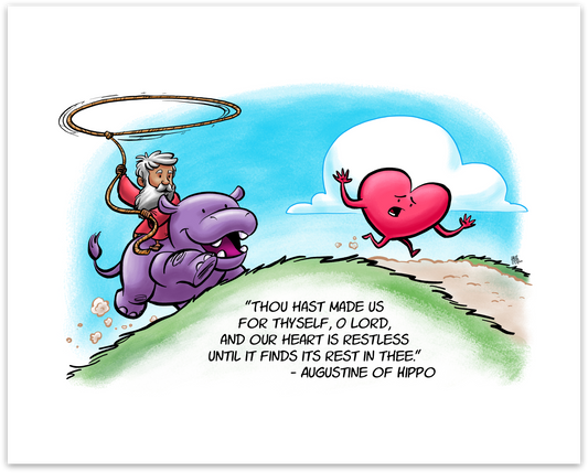 PRINT: Augustine Restless Heart