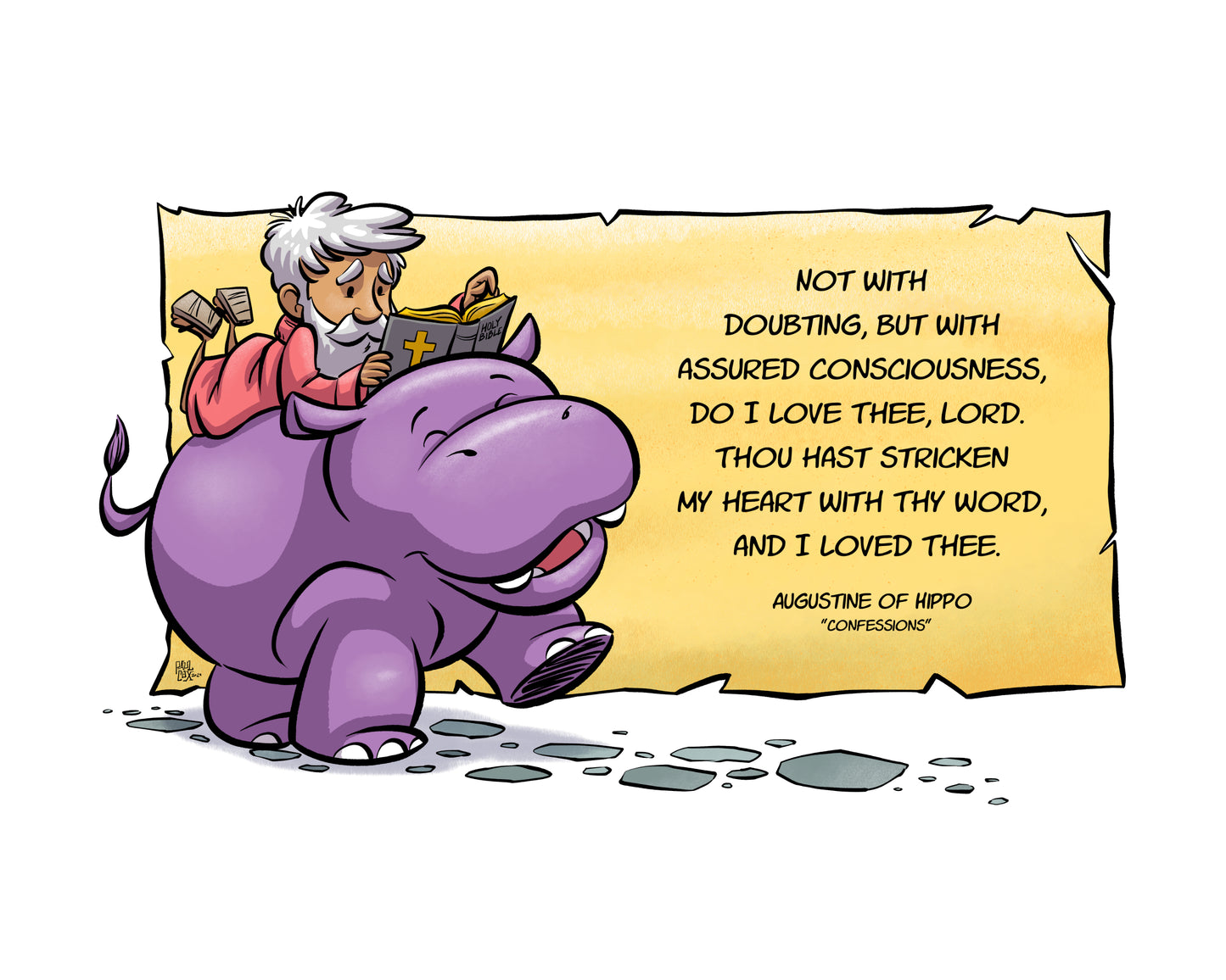 PRINT: Augustine - Stricken Heart