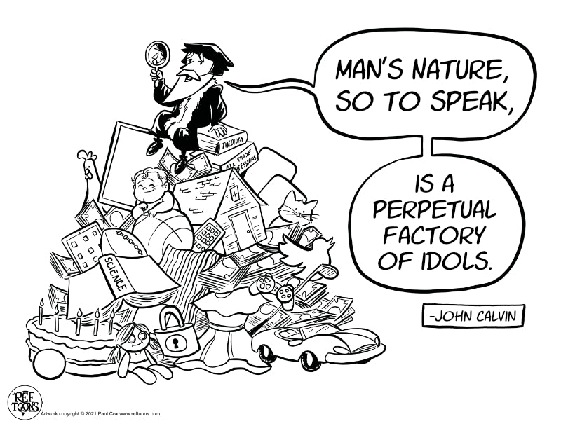 Calvin Factory of Idols Coloring Page PDF