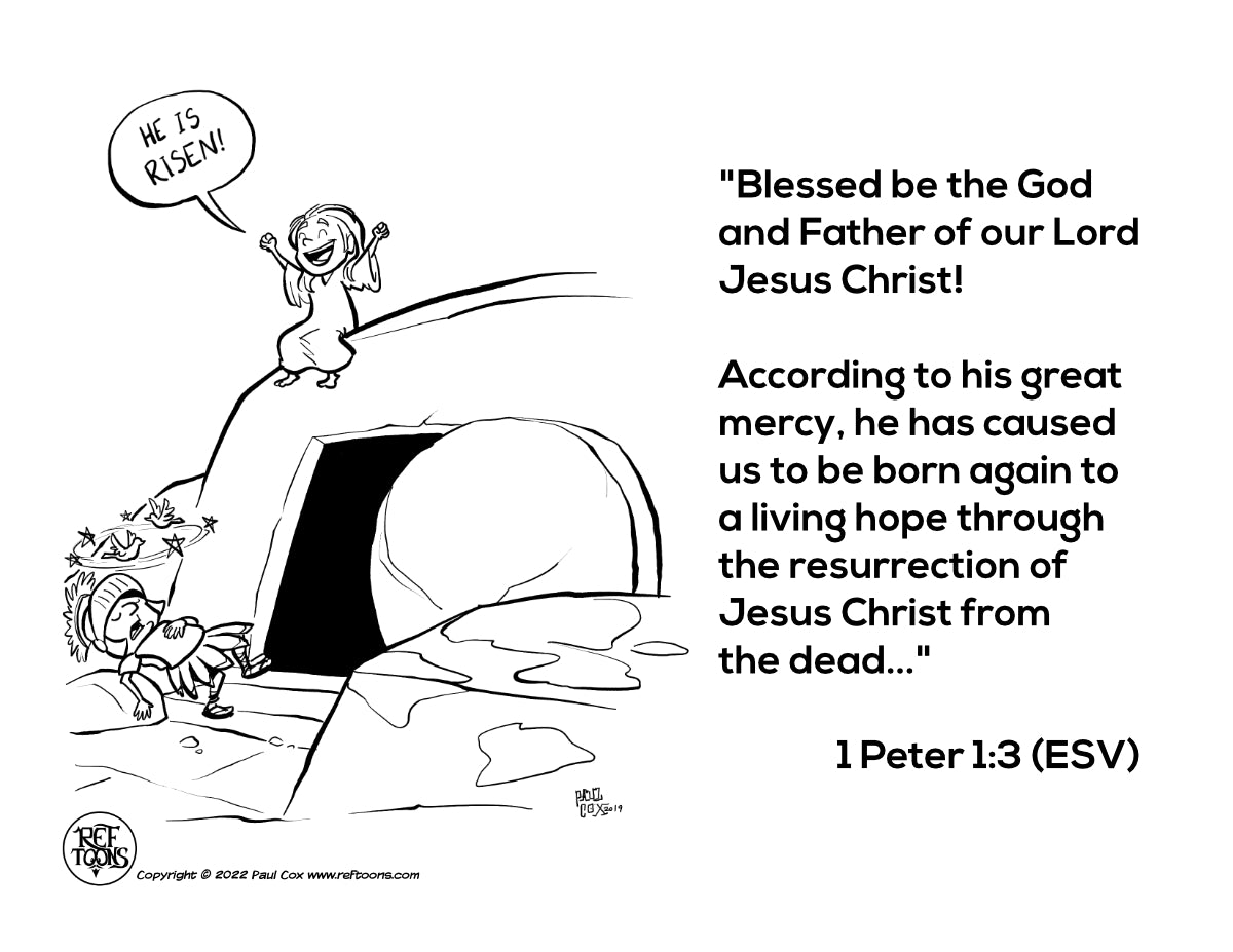 He Is Risen! Coloring Page PDF