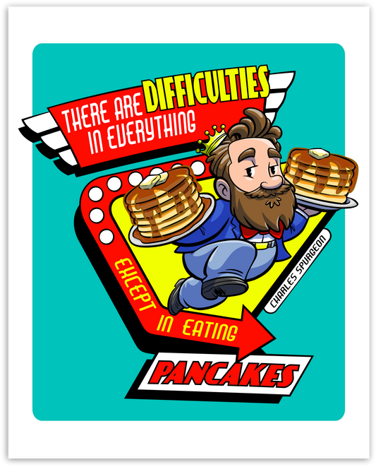 PRINT: Charles Spurgeon - Retro Pancakes