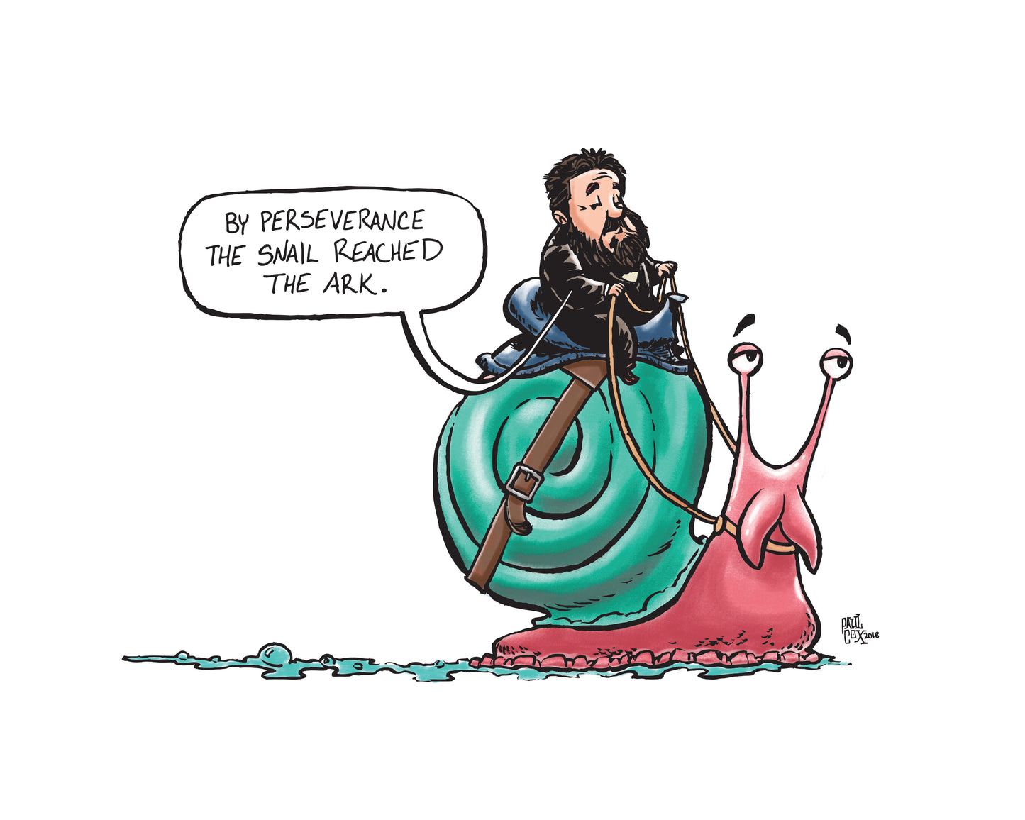 PRINT: Charles Spurgeon Snail Perseverance