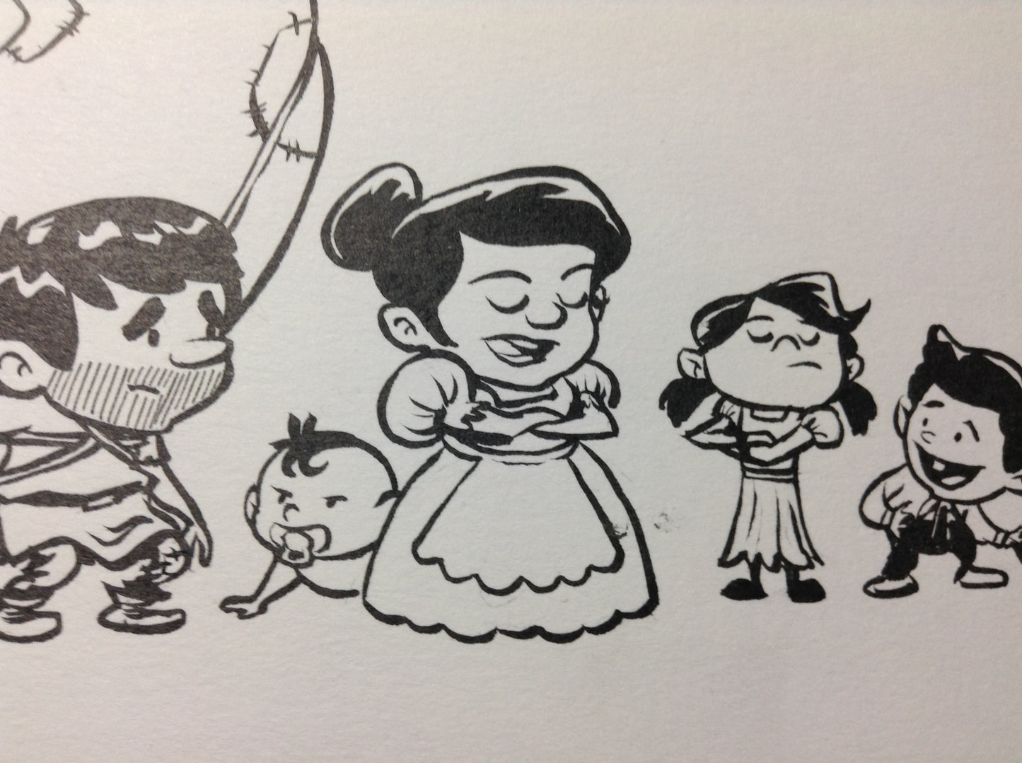 Pilgrim’s Progress Original Art - Christian's Family
