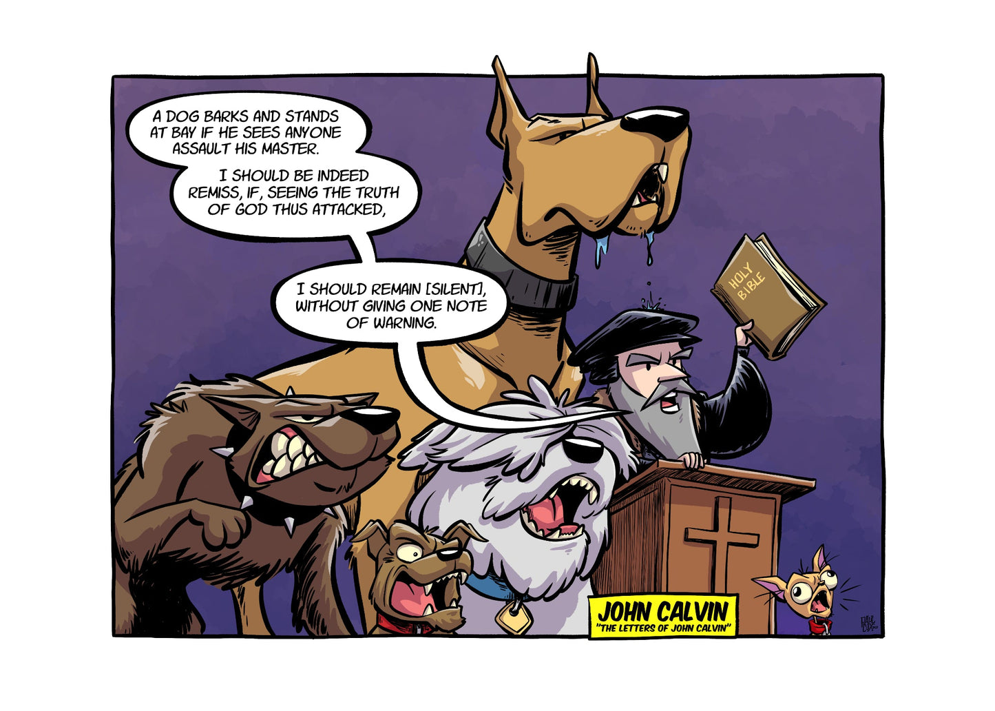 PRINT: Calvin - Dog Bark