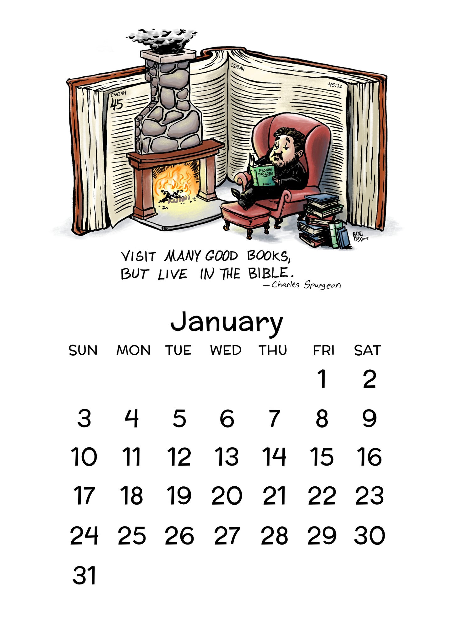 2027 RefToons 12 Month DESK Calendar