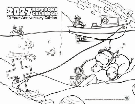 2027 Calendar Coloring Page
