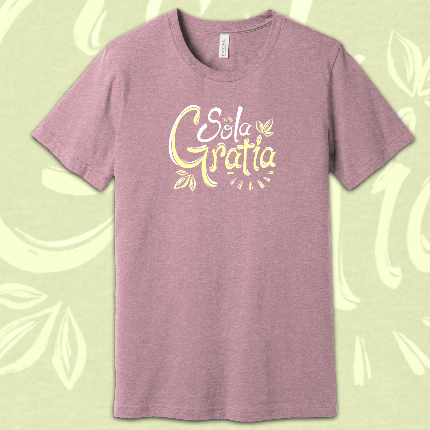 T-Shirt: Sola Gratia (Orchid)