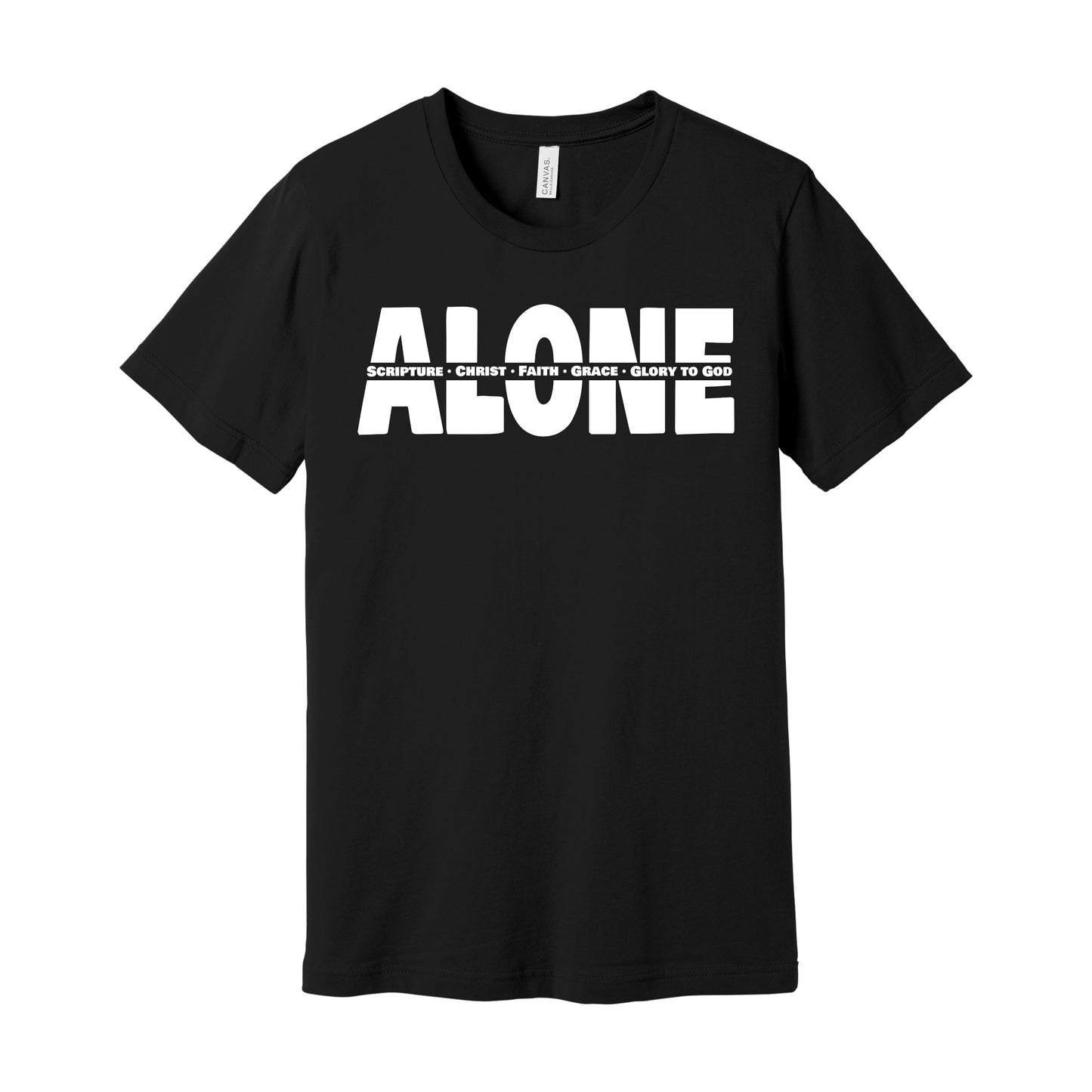 T-Shirt: Alone - Five Solas