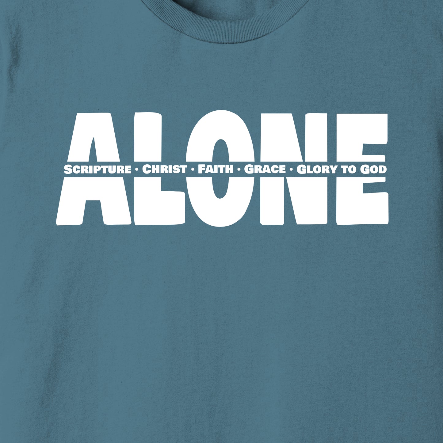 T-Shirt: Alone - Five Solas