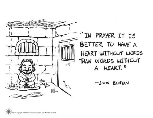 John Bunyan - Prayer Coloring Page