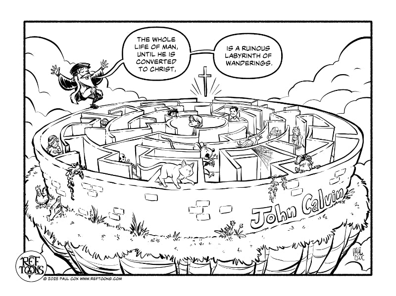 Calvin's Labyrinth Coloring Page PDF