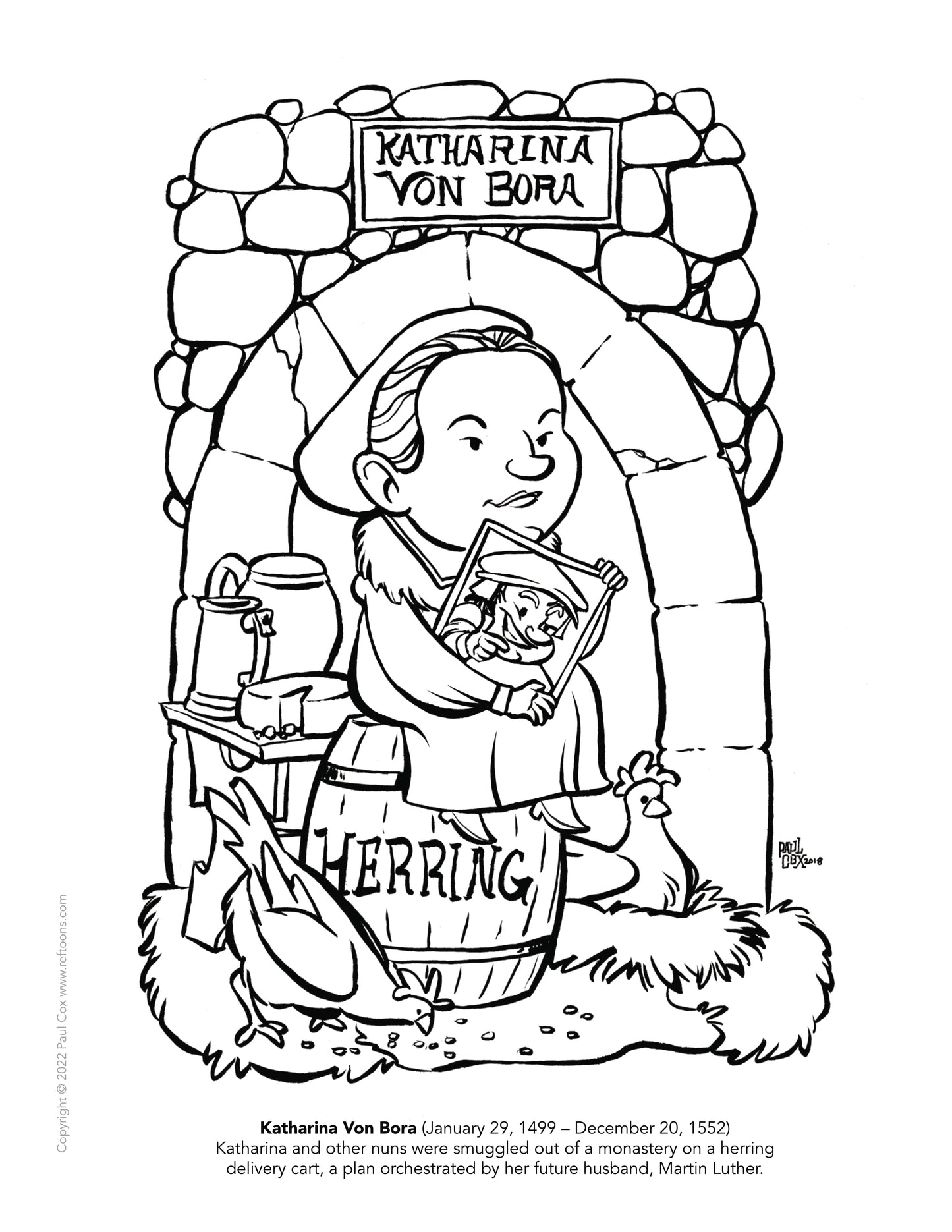 Katharina Von Bora - Coloring Page PDF