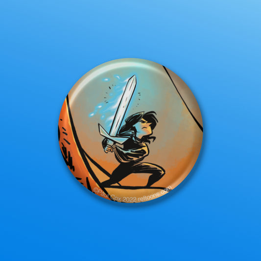 BUTTON or MAGNET:  Dragon Slayer