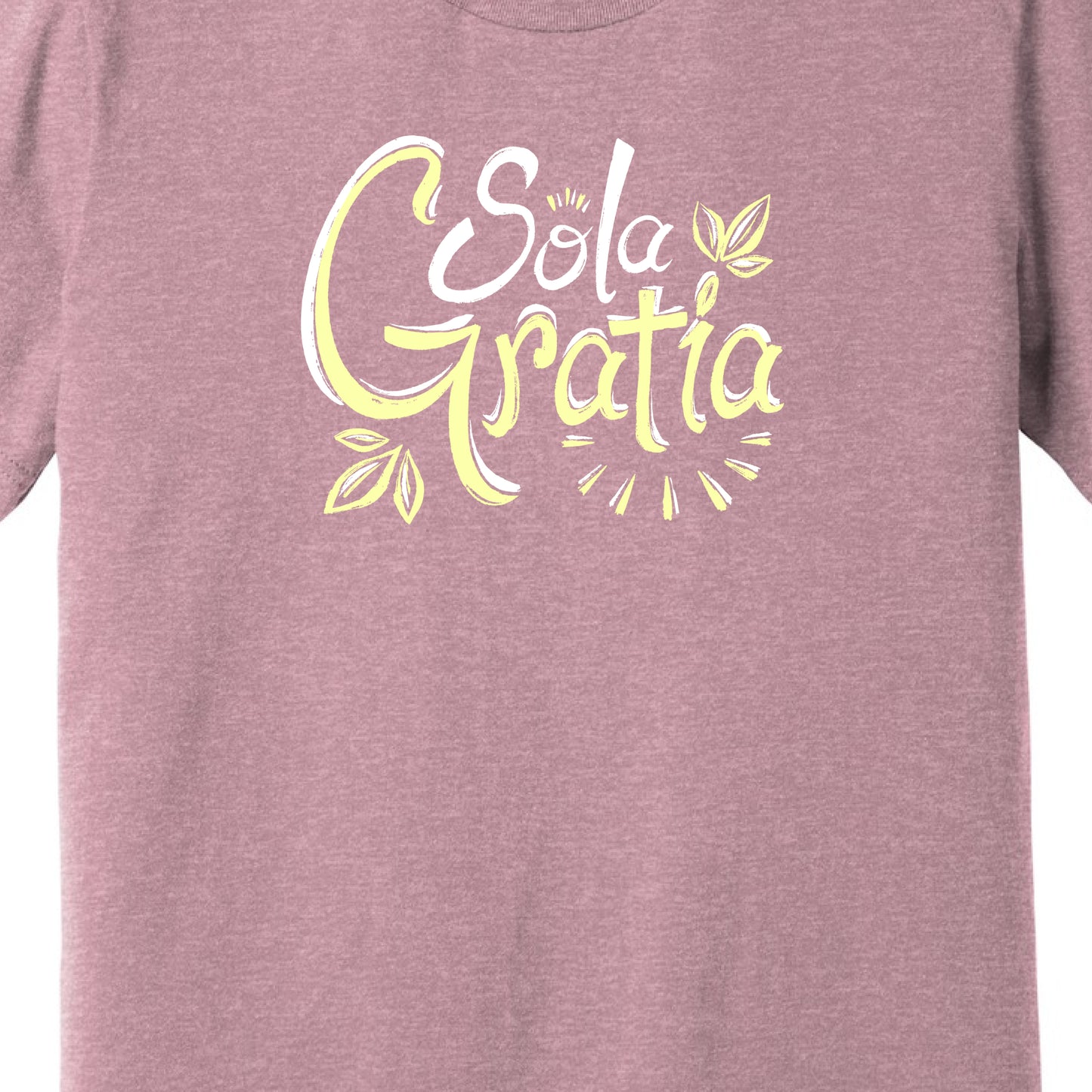 T-Shirt: Sola Gratia (Orchid)