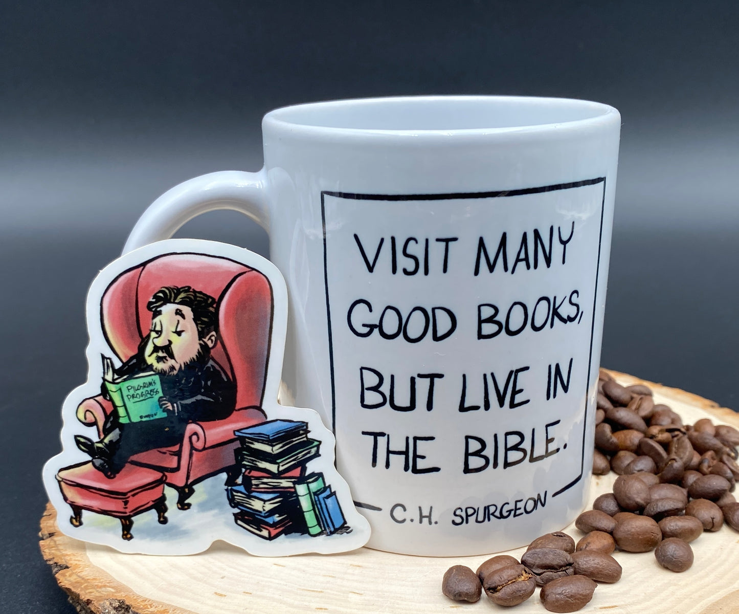 FREE STICKER + MUG: Live in the Bible