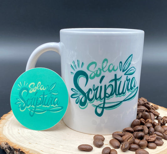 FREE STICKER + MUG: Sola Scripture