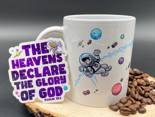FREE STICKER + MUG: The Heavens Declare the Glory of God