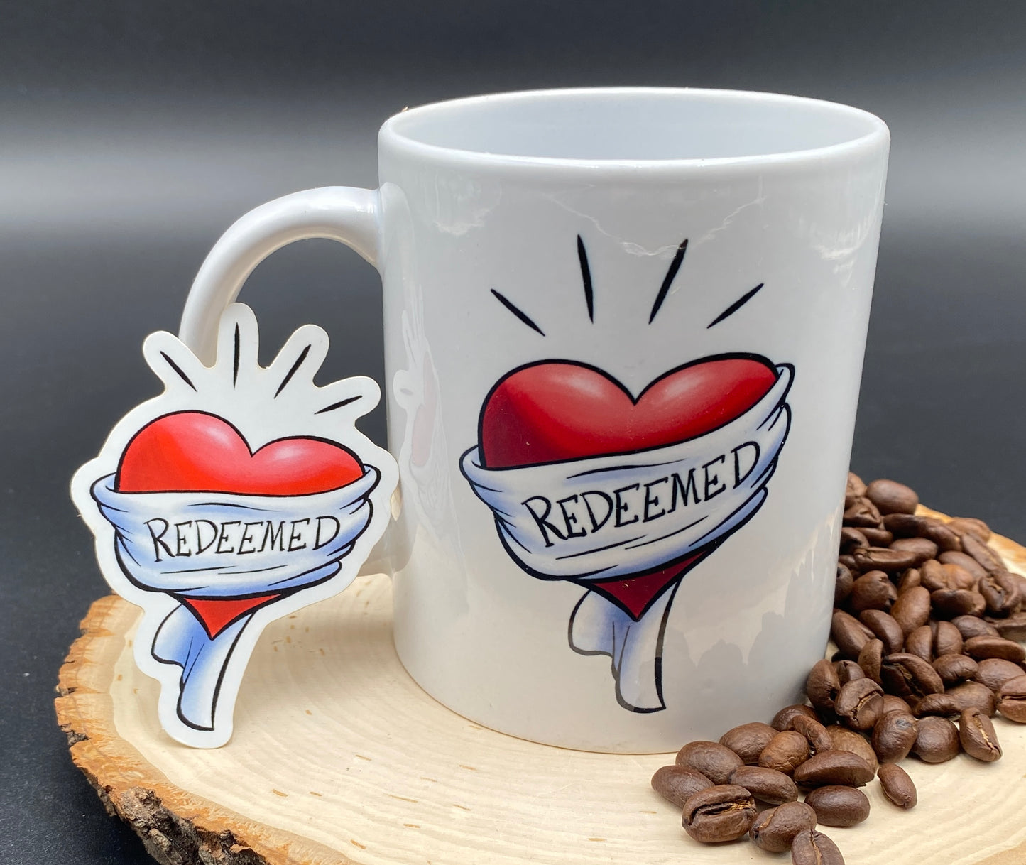 FREE STICKER + MUG: Redeemed