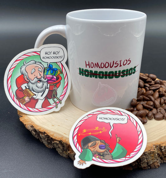 2 FREE STICKERS + MUG: St. Nicholas vs. Arius