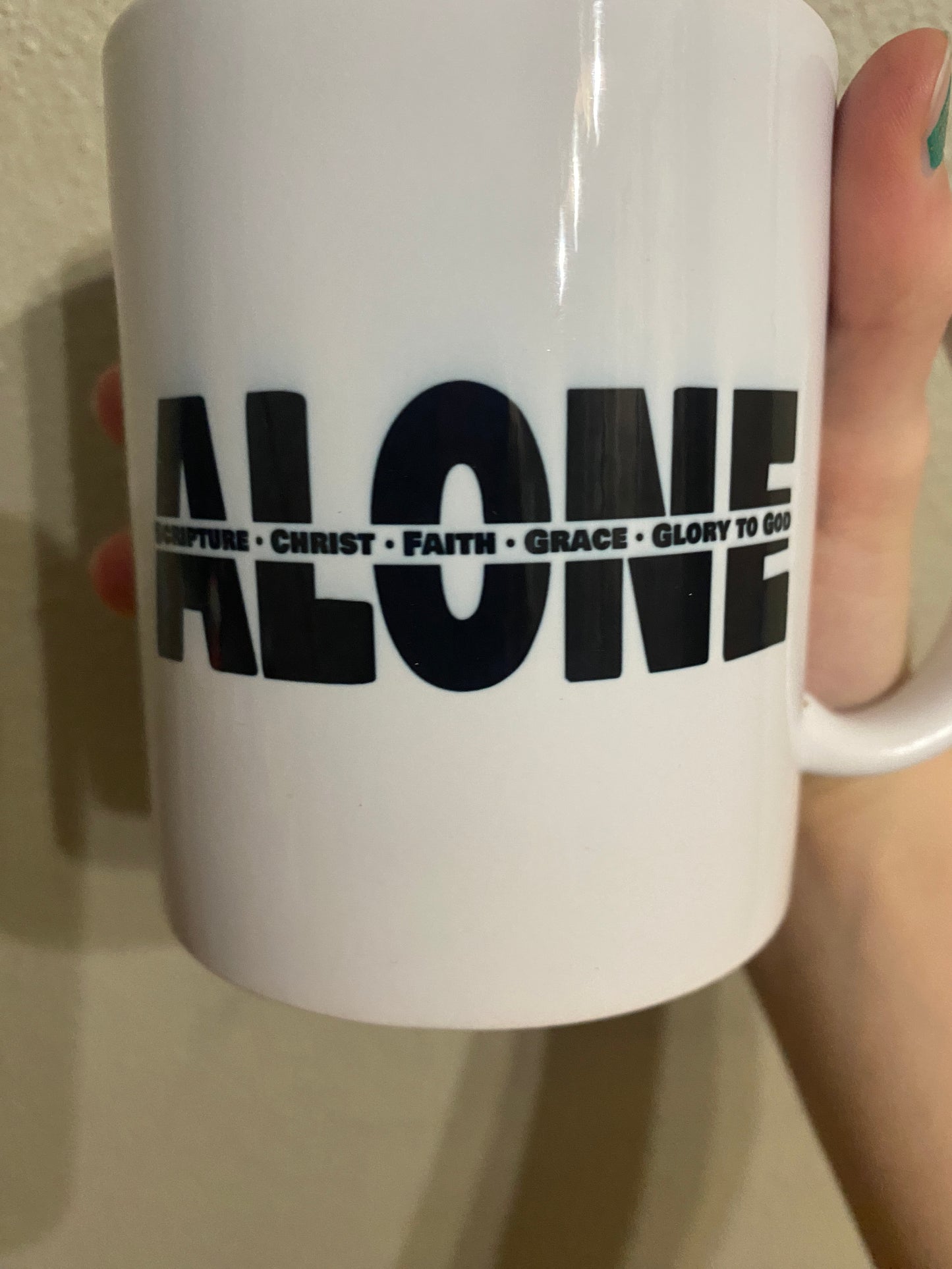 DISCOUNTED Mug: Alone: Five Solas