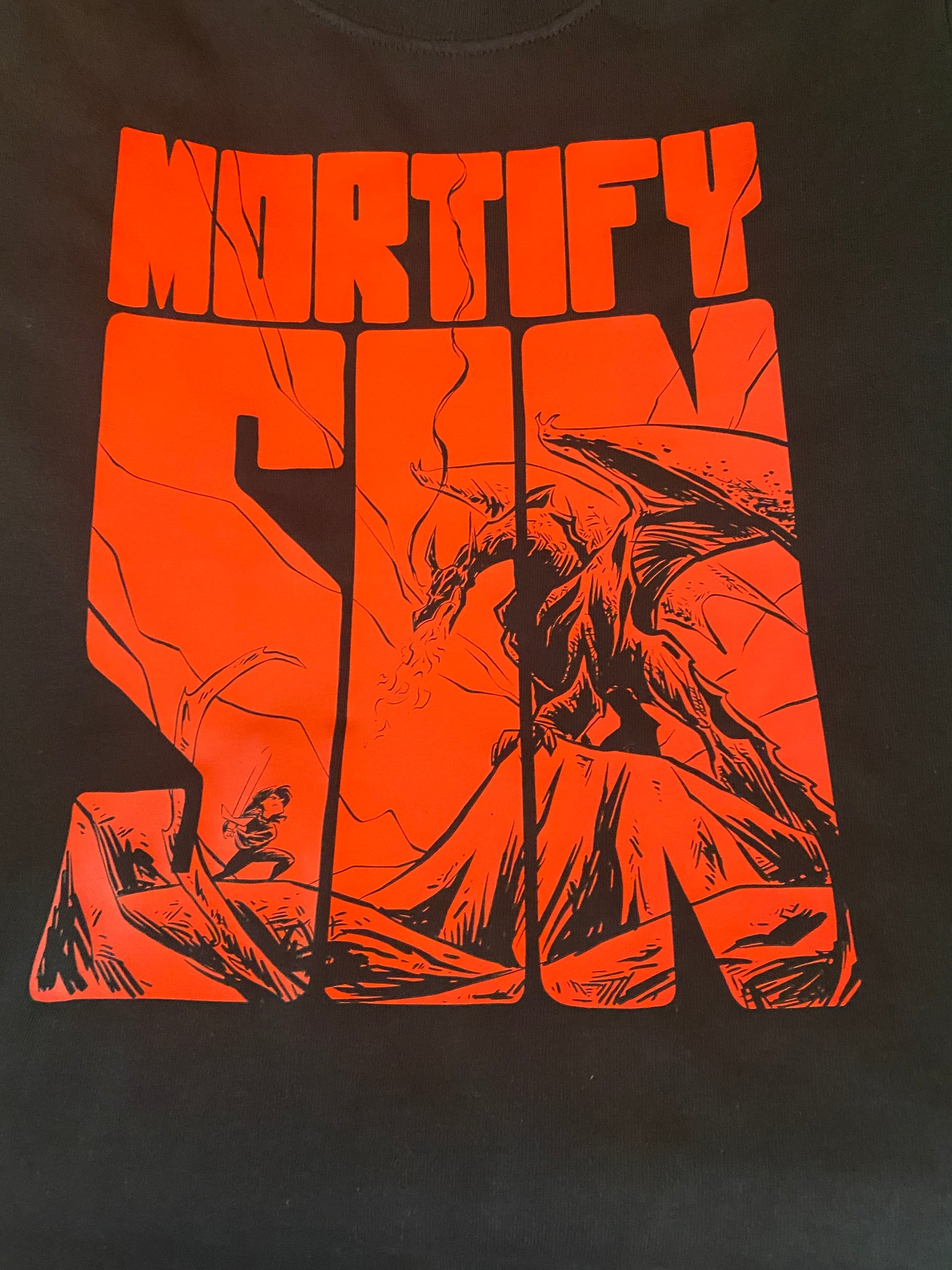 DISCOUNTED: Mortify Sin (Dragon) (Youth Small)