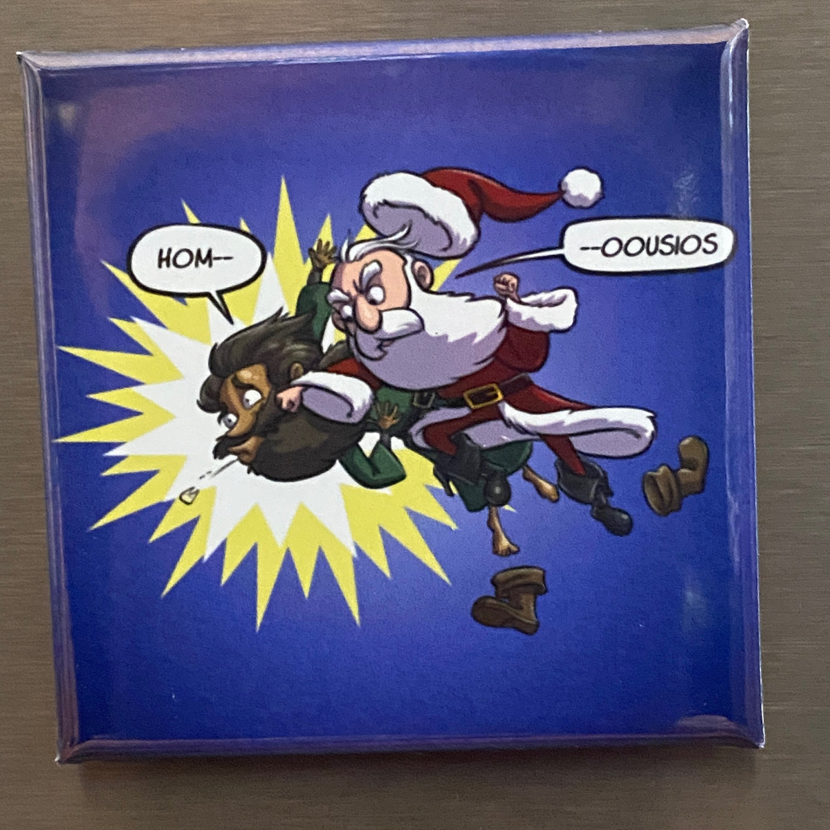 SQUARE MAGNET: St Nicholas vs Arius