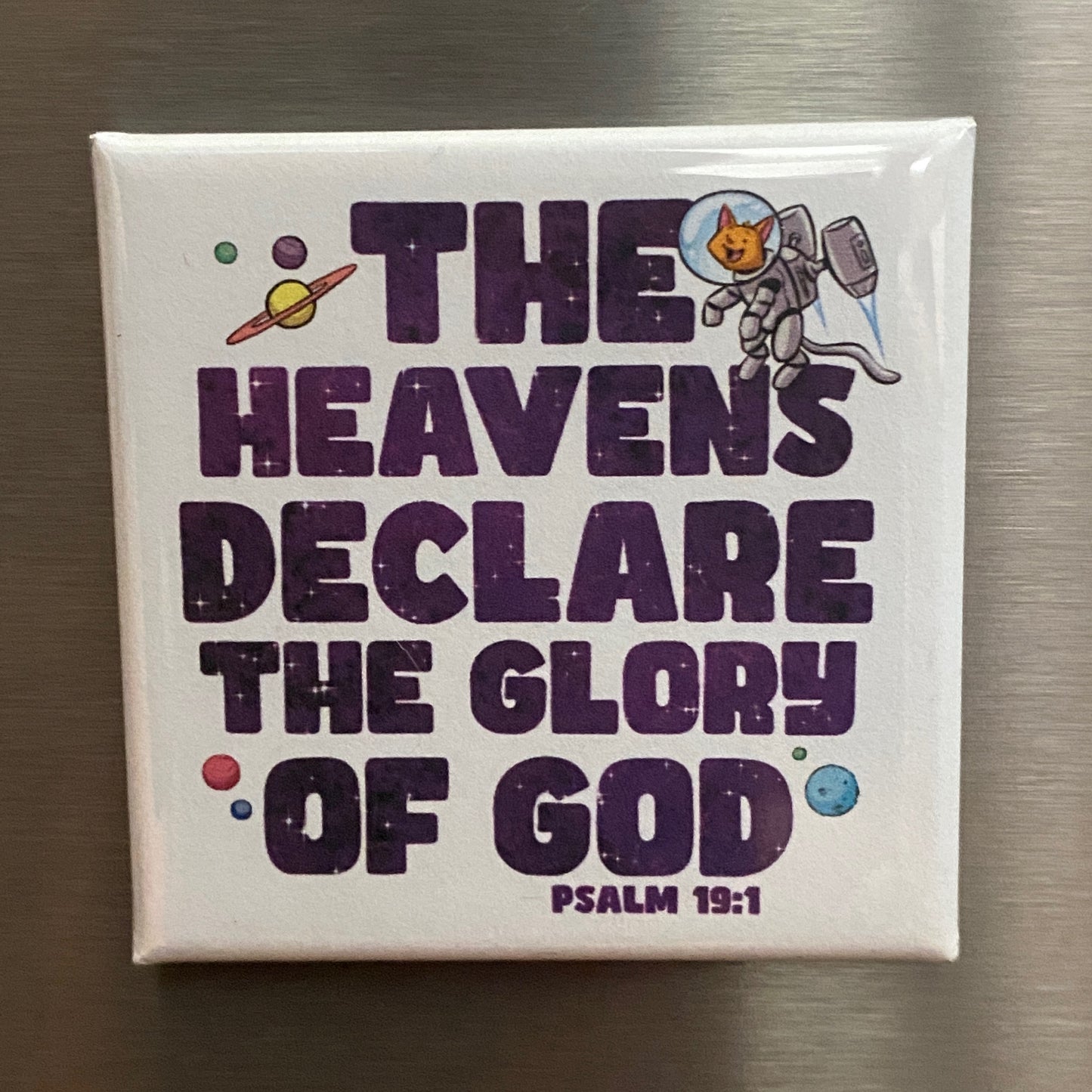 SQUARE MAGNET: The Heavens Declare the Glory of God
