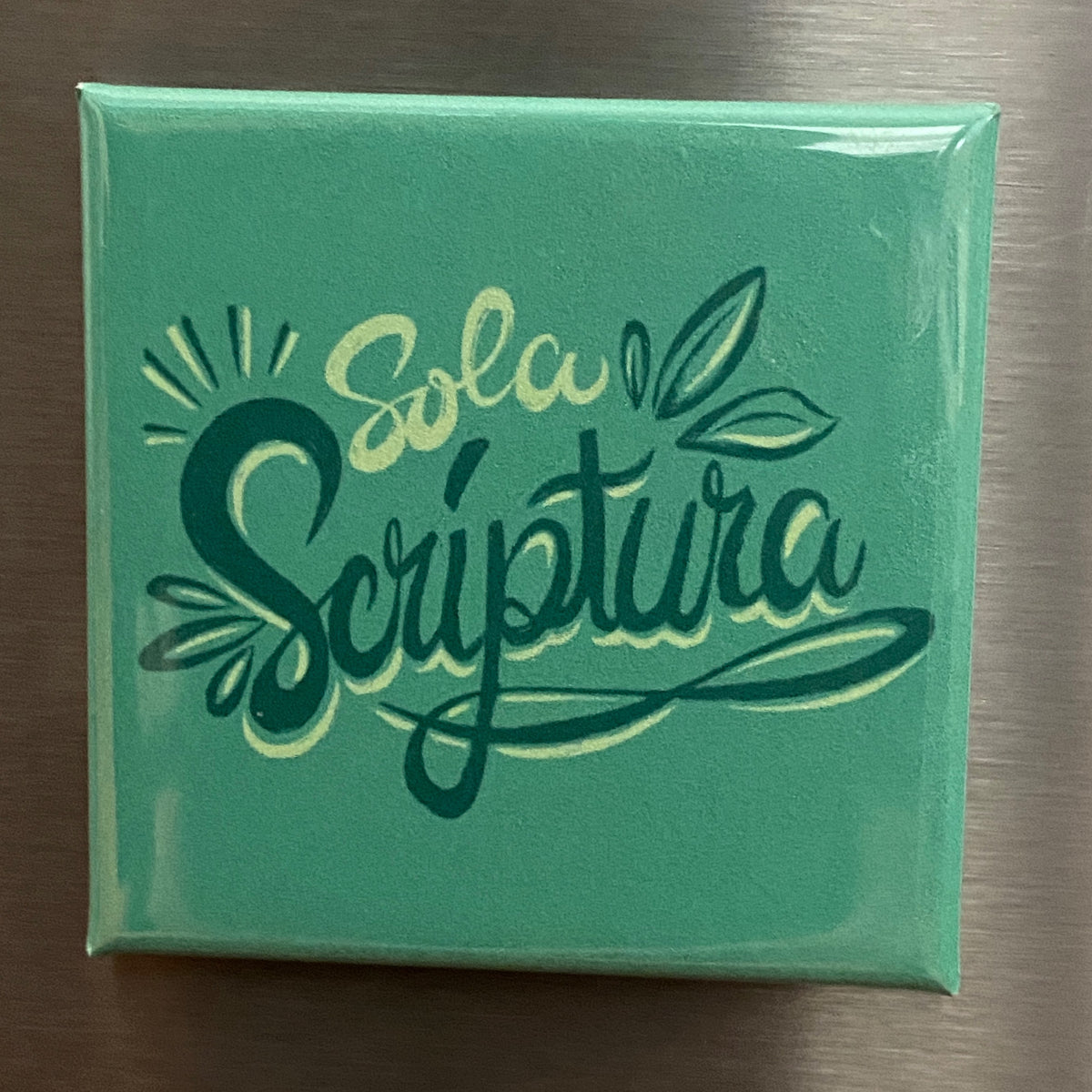 SQUARE MAGNET: Sola Scriptura (Scripture Alone)