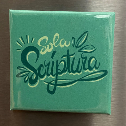 SQUARE MAGNET: Sola Scriptura (Scripture Alone)