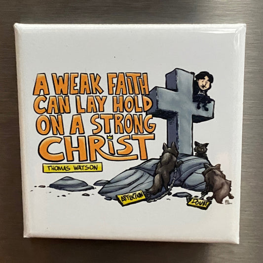 SQUARE MAGNET: Strong Christ