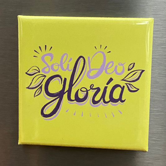 SQUARE MAGNET: Soli Deo Gloria (God Alone)