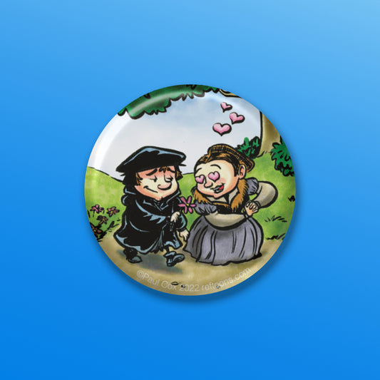 BUTTON or MAGNET: Luther & Katie