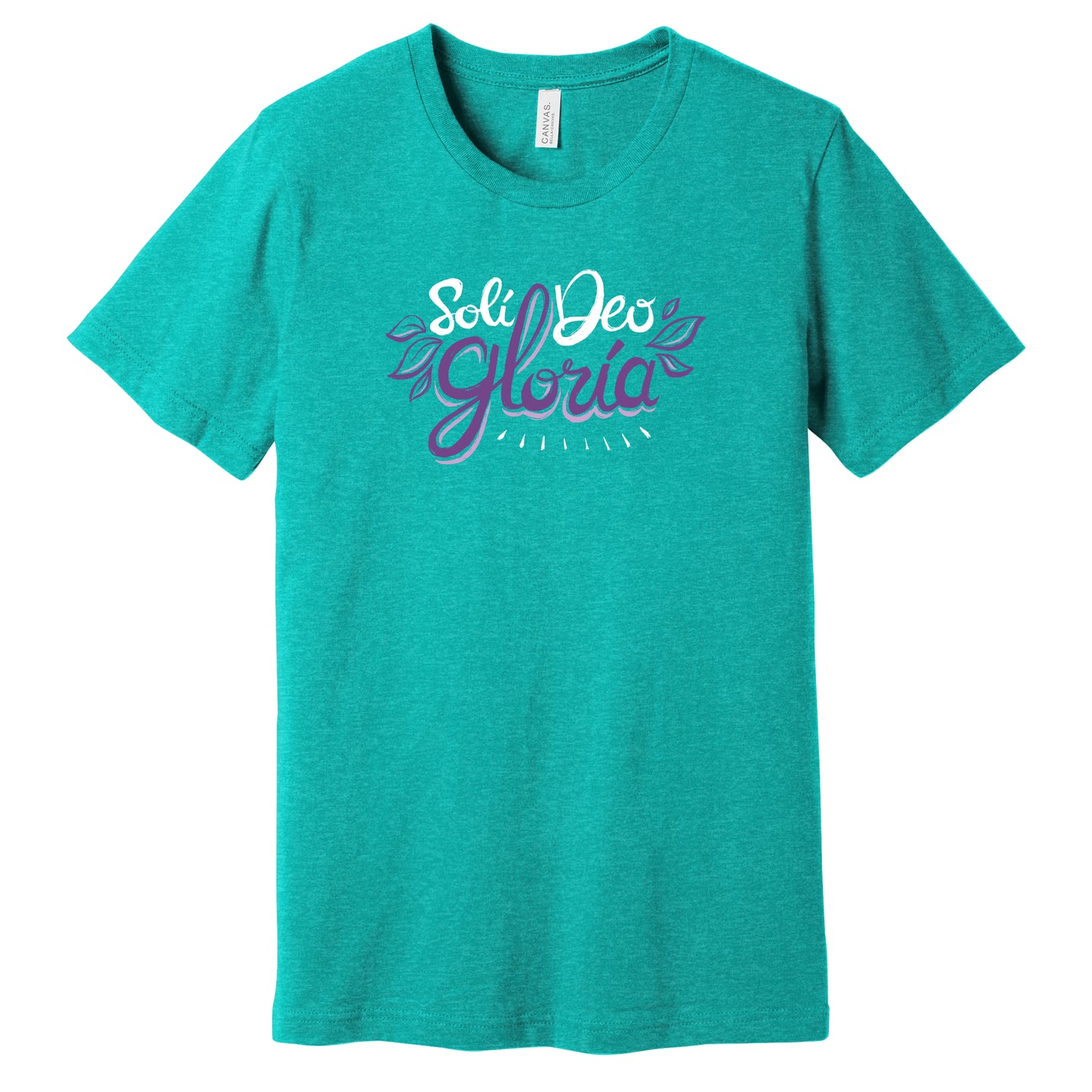 T-Shirt: Soli Deo Gloria - Glory to God Alone (Sea Green)