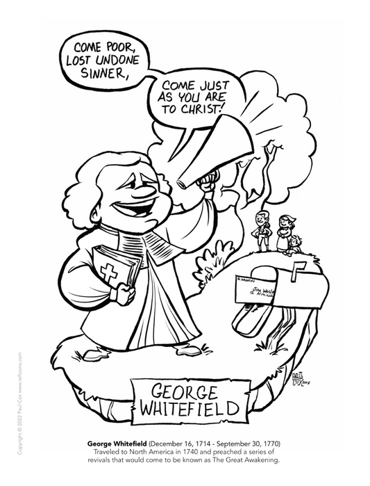 George Whitefield - Coloring Page PDF