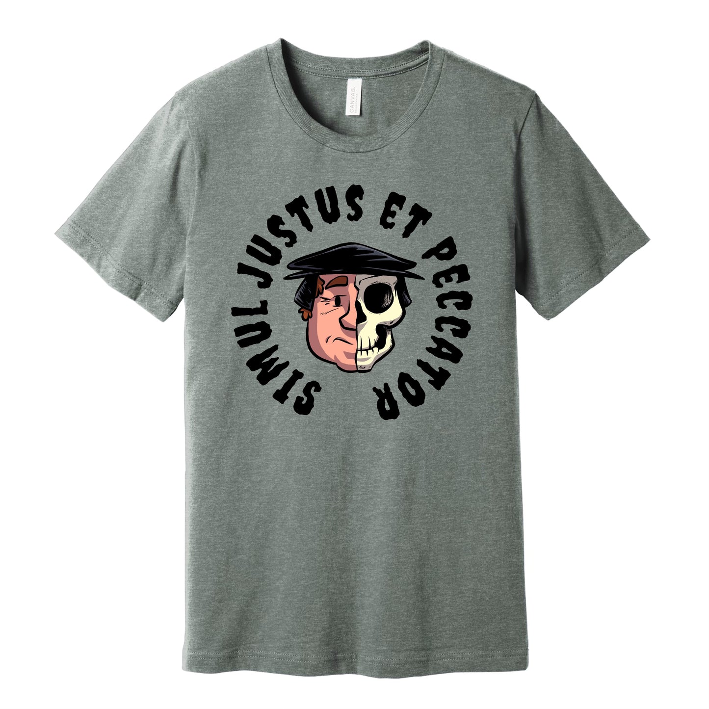 T-Shirt: Luther Simul Justus Et Peccator (Heather GRAY)