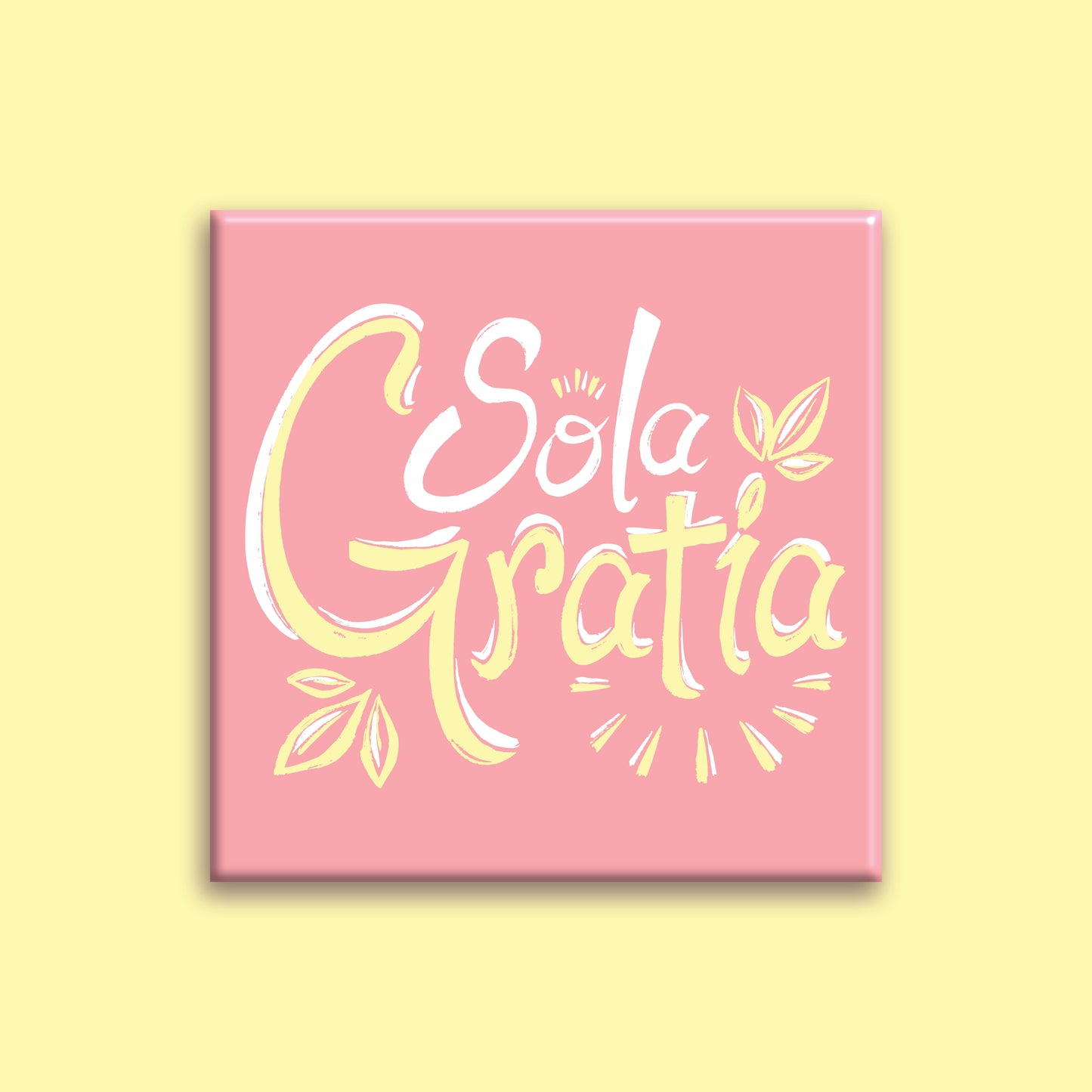 SQUARE MAGNET: Sola Gratia (Grace Alone)