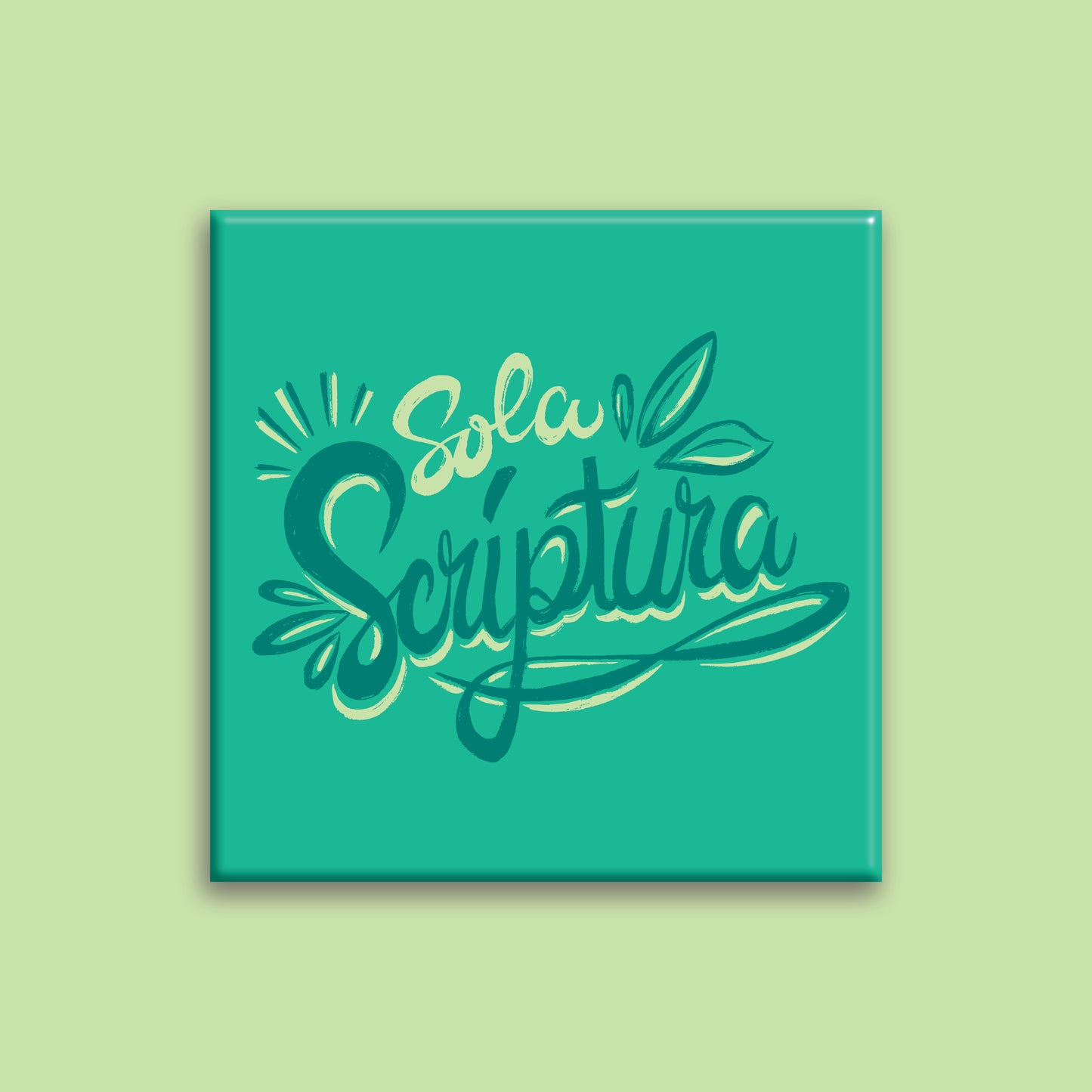 SQUARE MAGNET: Sola Scriptura (Scripture Alone)