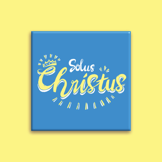 SQUARE MAGNET: Sola Christus