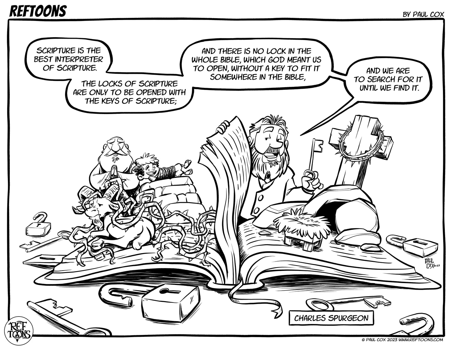 Spurgeon Keys Coloring Page PDF