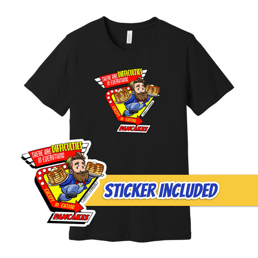 BUNDLE: Spurgeon Retro Pancakes T-Shirt + Sticker