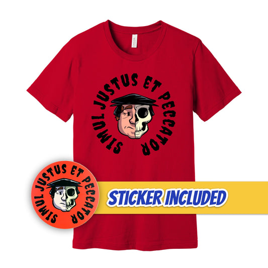 BUNDLE: Luther Simul Justus Et Peccator T-Shirt + Sticker